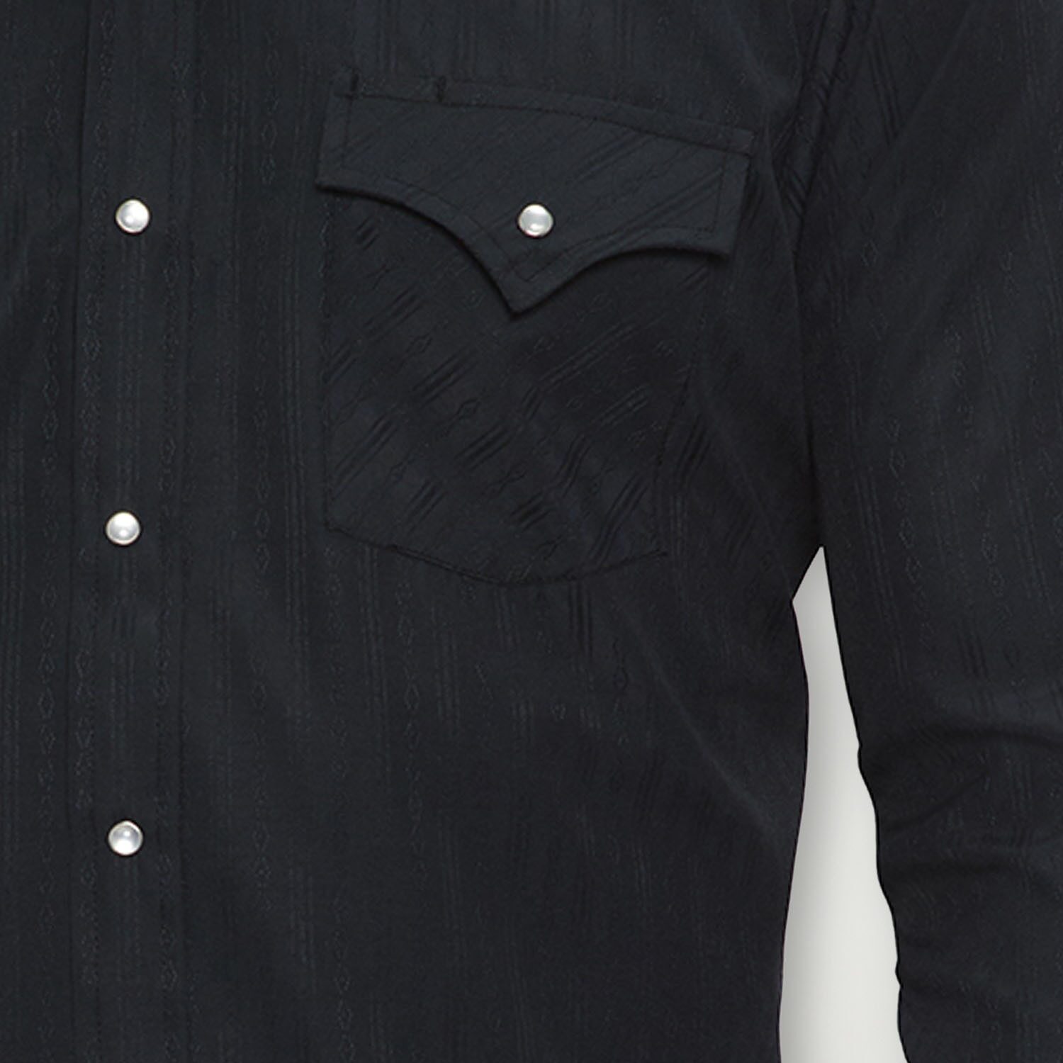 Ely Cattleman Tonal Snap Front Mens Long Sleeve Classic Fit Button-Down Shirt
