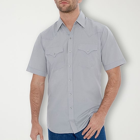 Ely Cattleman Mens Short Sleeve Classic Fit Button-Down Shirt