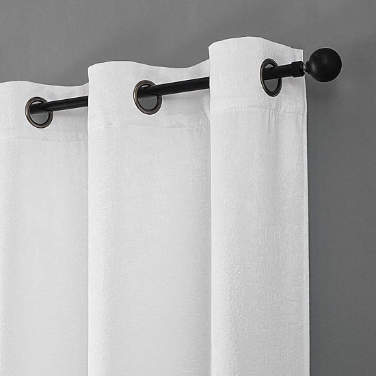 Regal Home Vista Embossed Grommet Top Energy Saving Embossed Blackout Set of 2 Curtain Panel