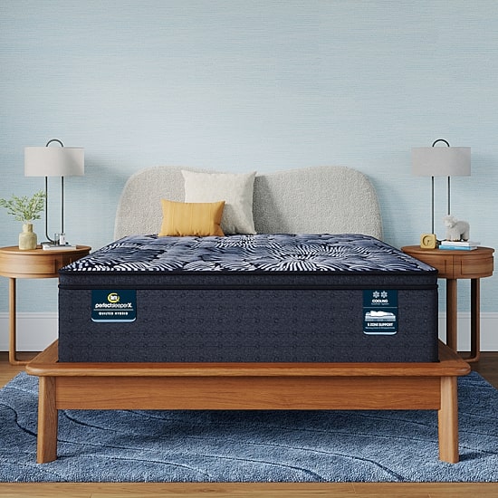Serta Quilted Perfect Sleeper X Hybrid Lexton 14.25" Medium Pillow Top - Mattress + Box Spring