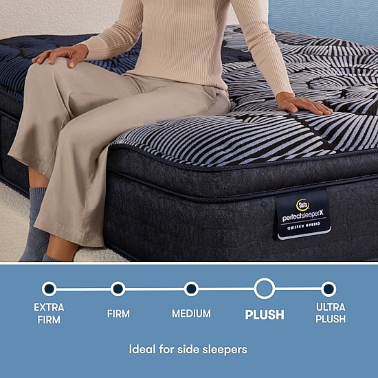 Serta Quilted Perfect Sleeper X Hybrid Max 15" Plush Pillow Top - Mattress + Box Spring