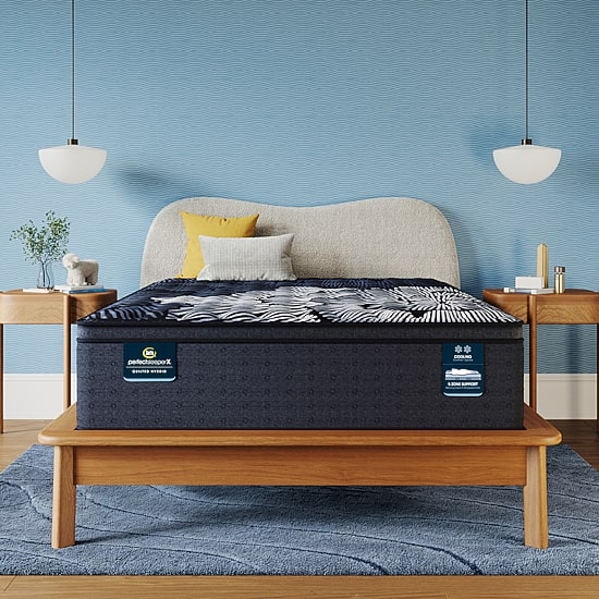 Serta Quilted Perfect Sleeper X Hybrid Max 15.25" Firm Pillow Top - Mattress + Box Spring