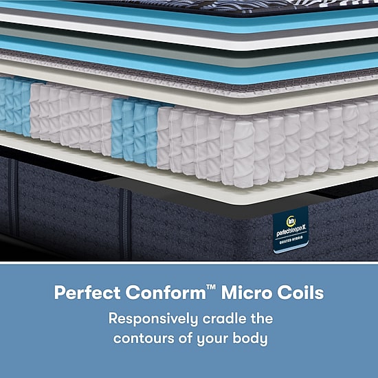 Serta Quilted Perfect Sleeper X Hybrid Max 15.25" Firm Pillow Top - Mattress + Box Spring