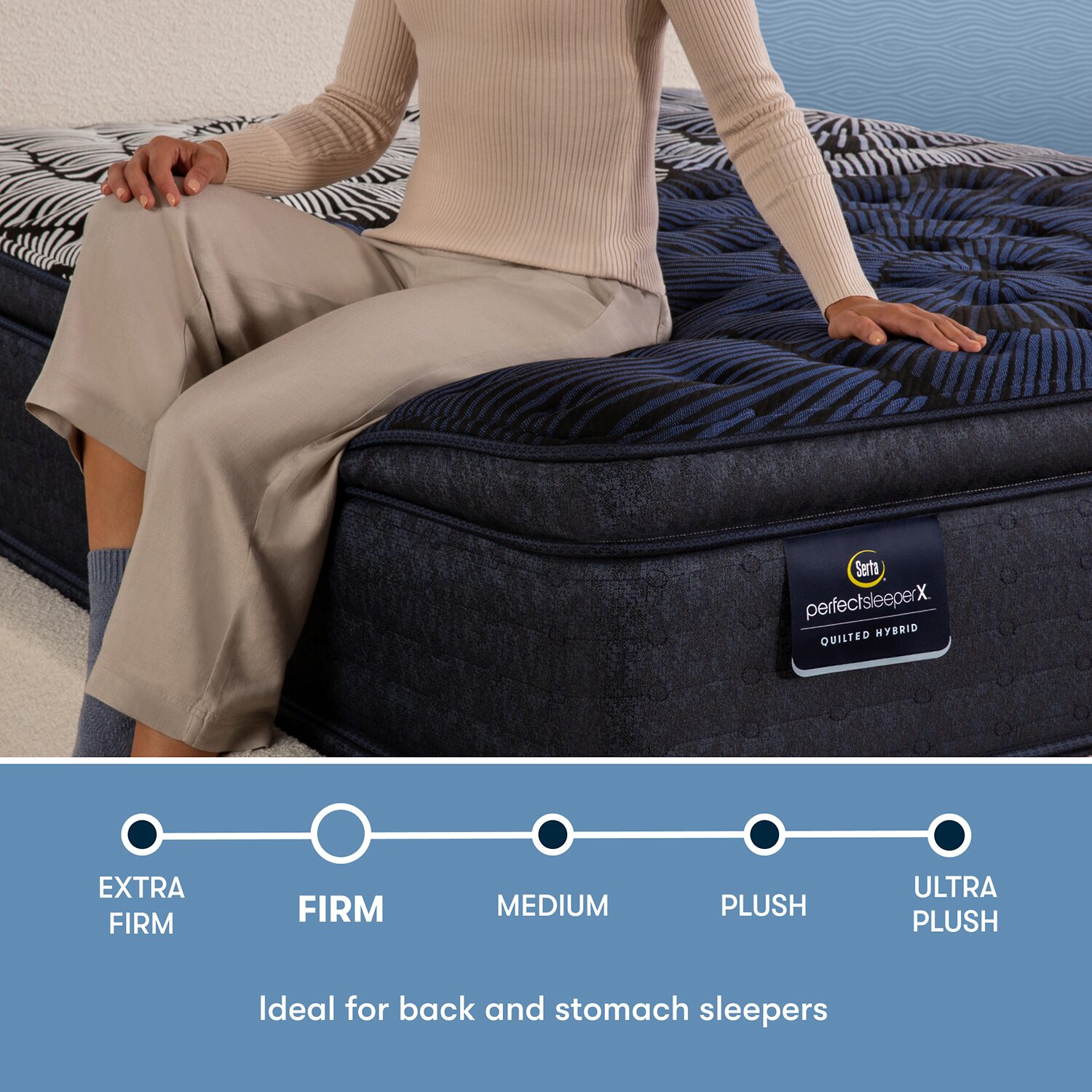 Serta Quilted Perfect Sleeper X Hybrid Max 15.25" Firm Pillow Top