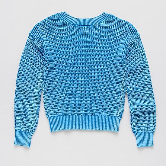 Thereabouts Little & Big Kid Girls V Neck Long Sleeve Pullover Sweater