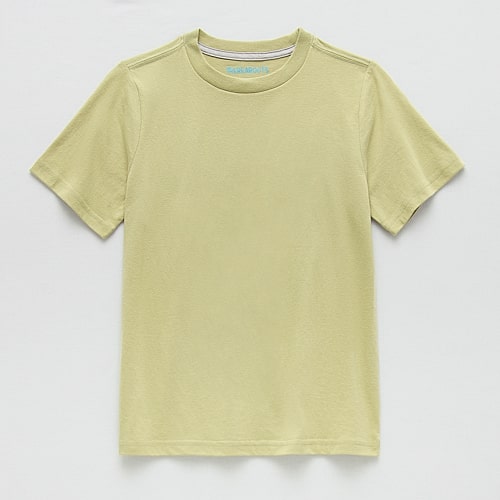 Thereabouts Little & Big Kid Boys Crew Neck Short Sleeve T-Shirt, Xl (18-20) Husky, Green