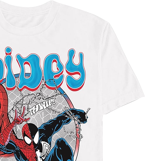 Mens Short Sleeve Spiderman Graphic T-Shirt