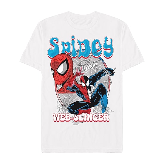 Mens Short Sleeve Spiderman Graphic T-Shirt