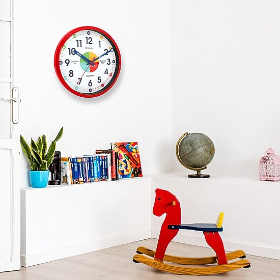 Westclox 12" Time Teacher Silent/Non-Ticking Wall Clock