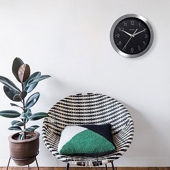 Westclox 9" Aluminum Wall Clock