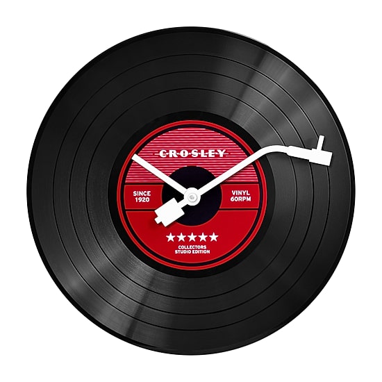 Crosley 12" Analog Record Wall Clock