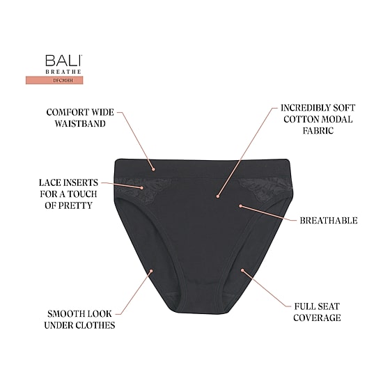 Bali Breathe Womens High Cut Panty Dfcmhh