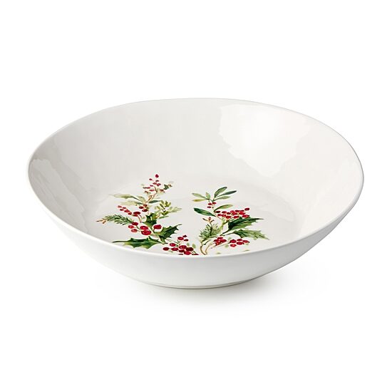 Certified International Holly And Vines Stoneware Serving Bowl