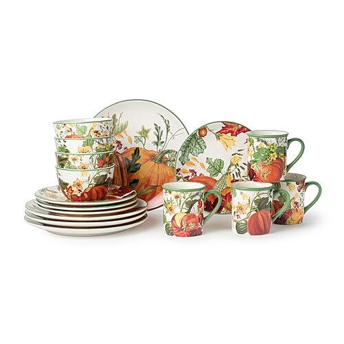 Certified International Harvest Fields 16 Pc. Dinnerware Set, Service for 4 - Miscellaneous