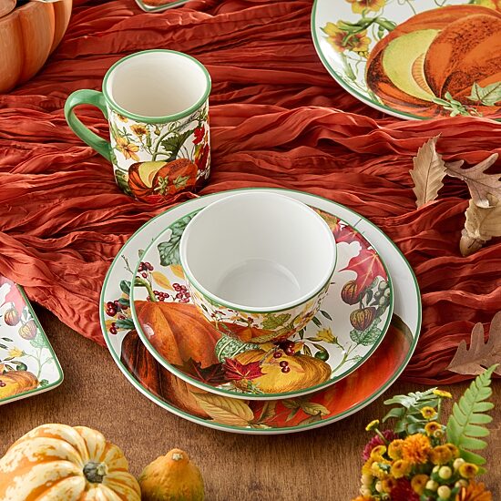 Certified International Harvest Fields 16-pc. Ceramic Dinnerware Set