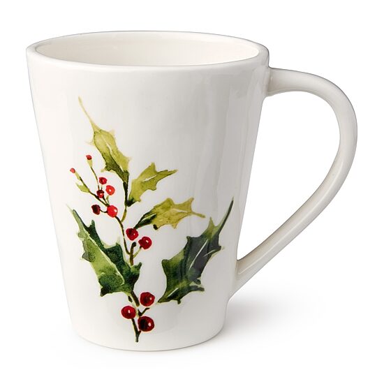 Certified International Holly And Vines 4-pc. Holiday Coffee Mug