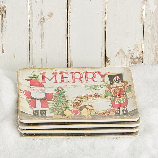 Certified International Nutcracker Parade 4-pc. Ceramic Dinner Plate