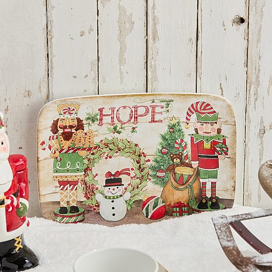 Certified International Nutcracker Parade Ceramic Serving Platter