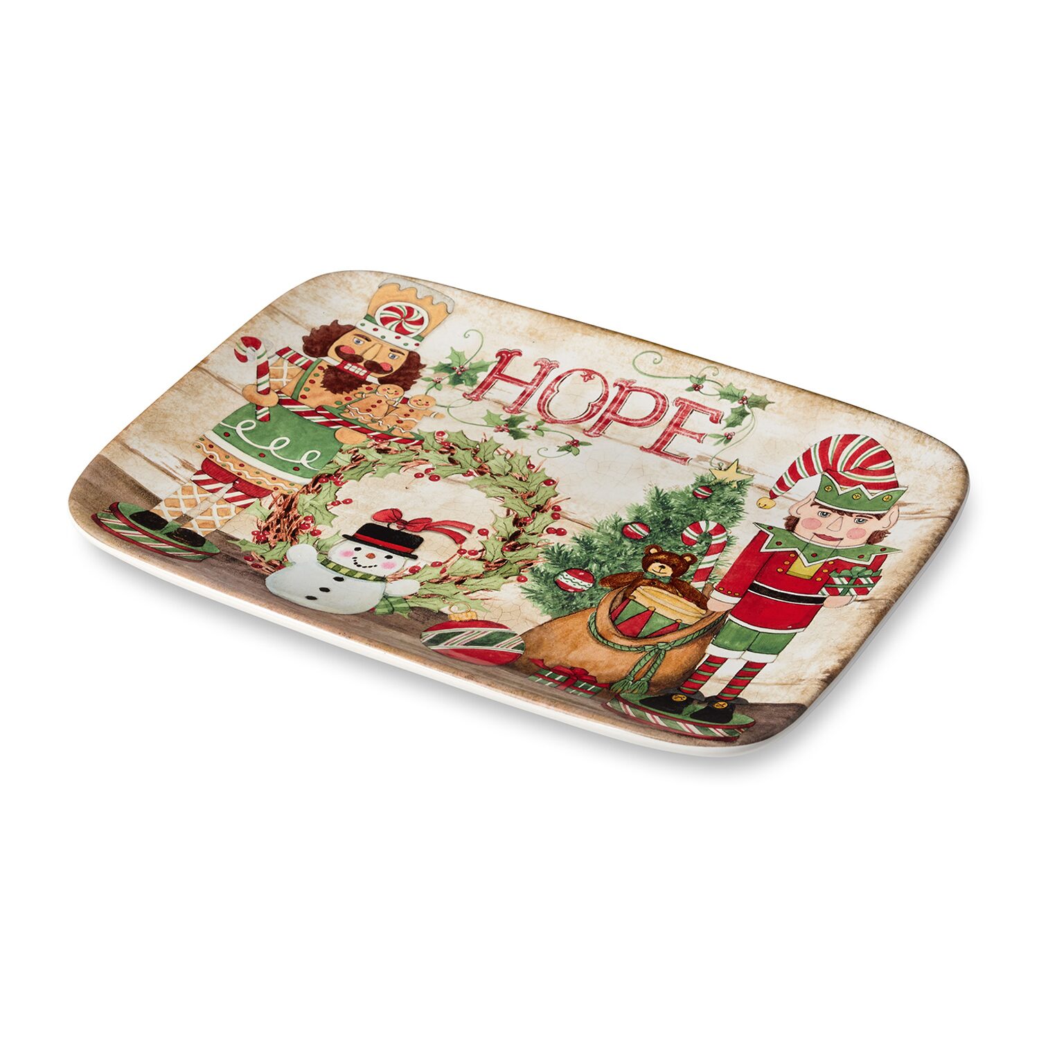 Certified International Nutcracker Parade Ceramic Serving Platter