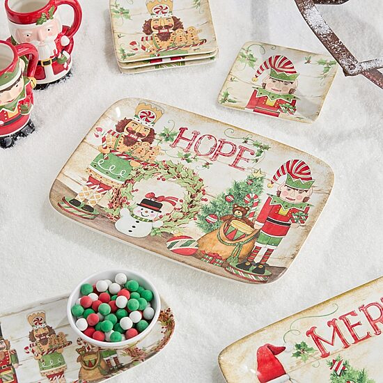 Certified International Nutcracker Parade Ceramic Serving Platter