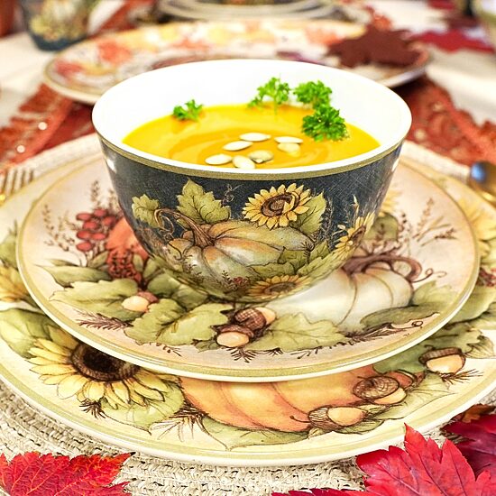 Certified International Autumn Breeze 4-pc. Earthenware Ice Cream Bowl