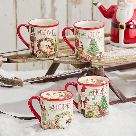 Certified International Nutcracker Parade 4-pc. Holiday Coffee Mug