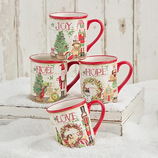 Certified International Nutcracker Parade 4-pc. Holiday Coffee Mug