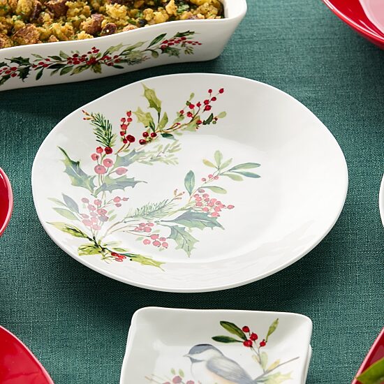 Certified International Holly And Vines 4-pc. Stoneware Dinner Plate