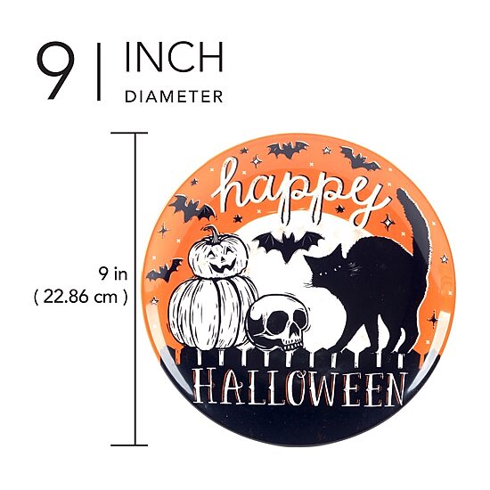 Certified International Hocus Pocus 4-pc. Earthenware Salad Plate