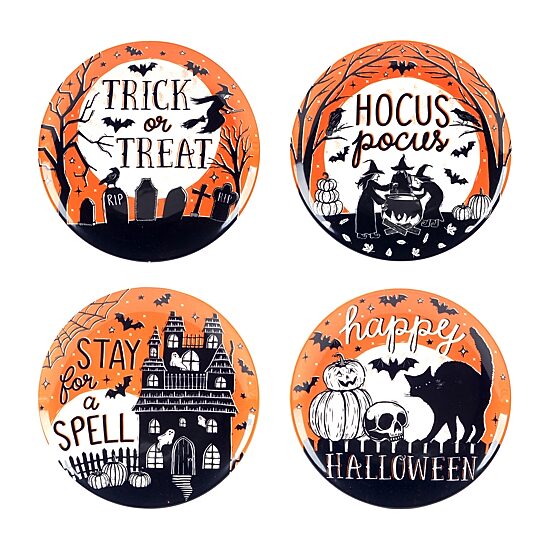 Certified International Hocus Pocus 4-pc. Earthenware Salad Plate