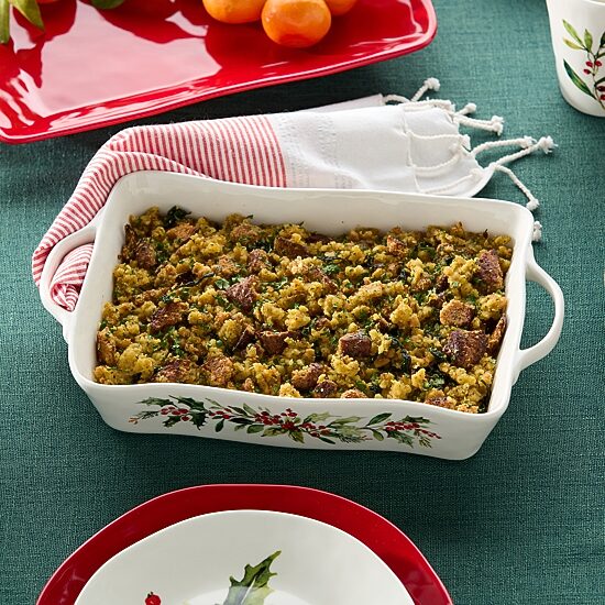Certified International Holly And Vines 14" Baking Dish