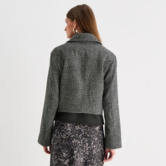 Worthington Womens Midweight Cropped Jacket