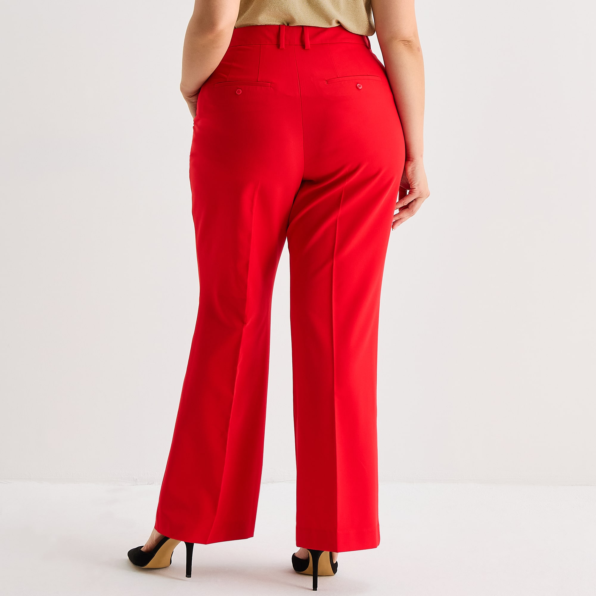 Worthington Plus Womens Modern Perfect Trouser