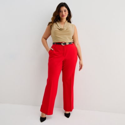 Worthington Plus Womens Modern Perfect Trouser