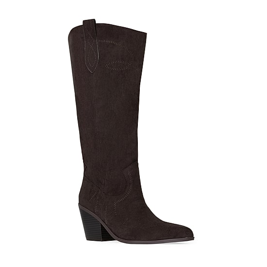 RM Rebecca Minkoff Womens Nicole Stacked Heel Cowboy Boots