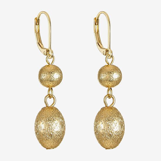 Monet Jewelry Beaded Double Womens Round Drop Earrings