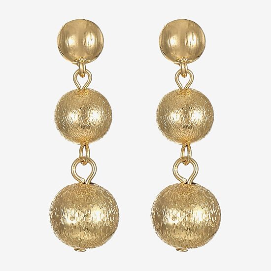 Monet Jewelry Beaded Triple Womens Round Hypoallergenic Drop Earrings