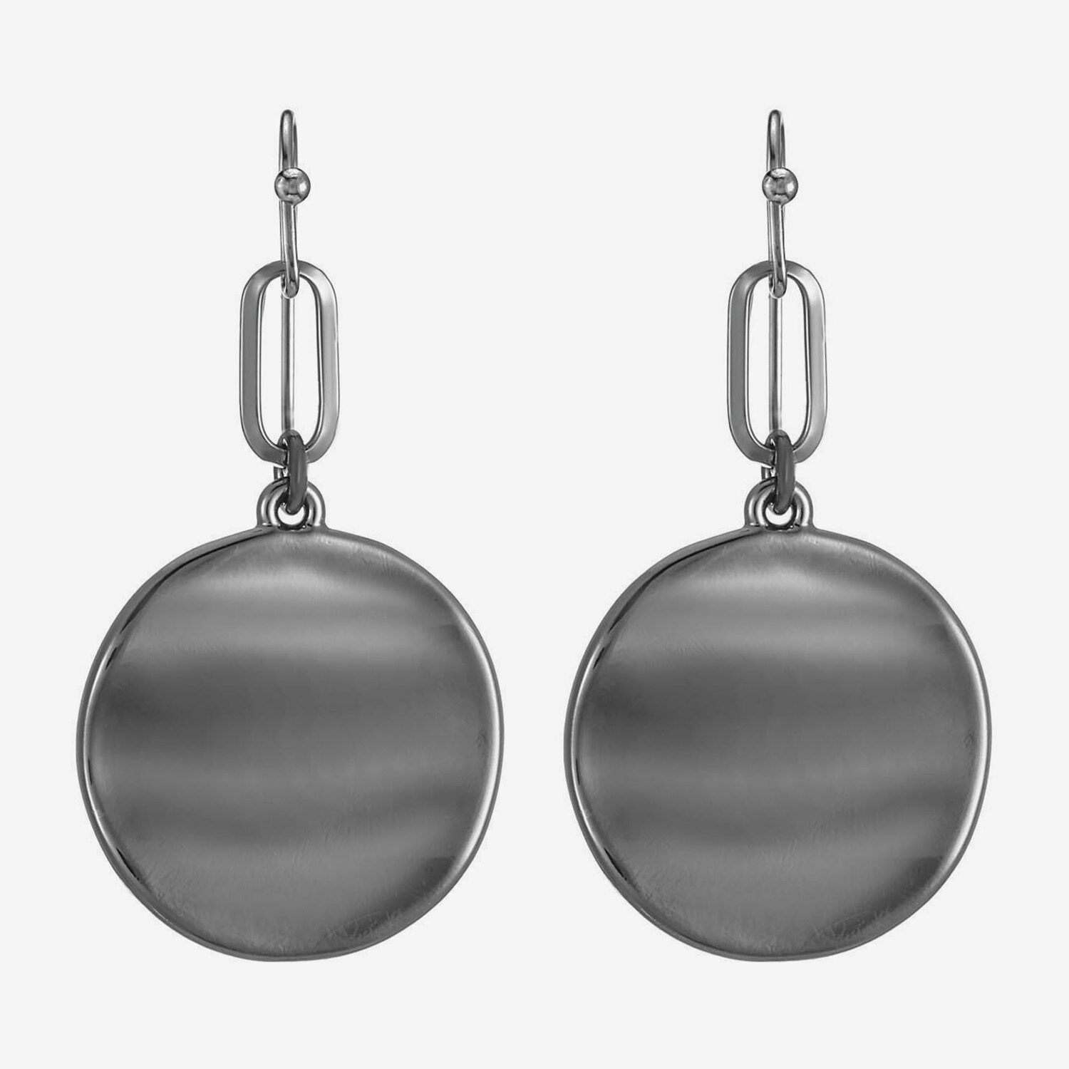 Liz Claiborne Wavy Coin Womens Paperclip Drop Earrings