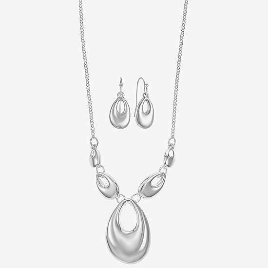 Liz Claiborne Womens Oval 2-pc. Jewelry Set