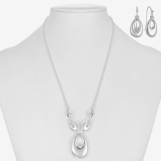 Liz Claiborne Womens Oval 2-pc. Jewelry Set