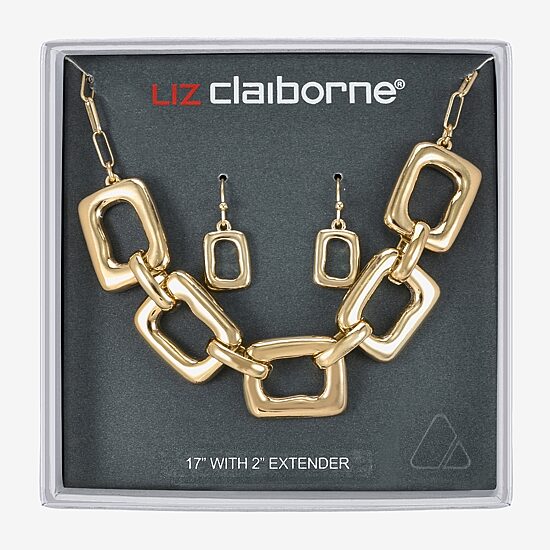 Liz Claiborne Womens Square 2-pc. Jewelry Set