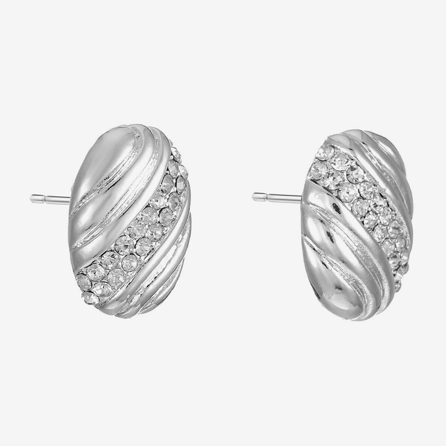 Monet Jewelry Glass 19mm Oval Stud Earrings