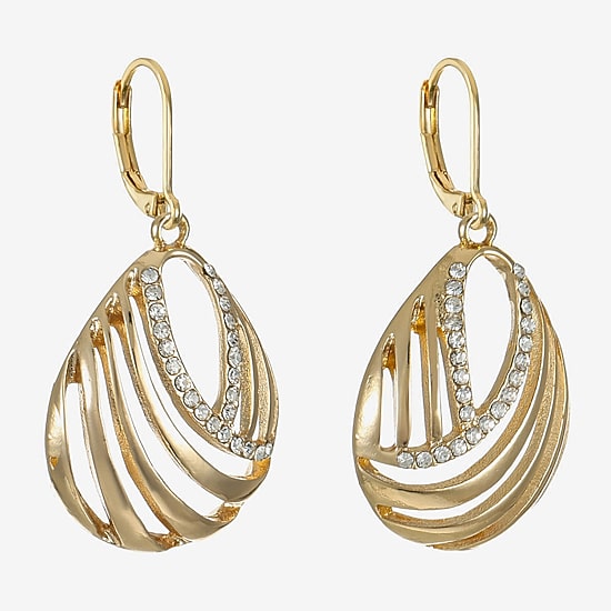 Monet Jewelry Womens Glass Drop Earrings