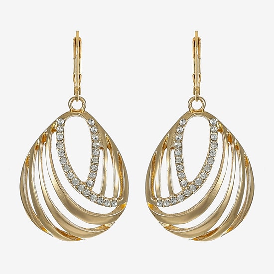 Monet Jewelry Womens Glass Drop Earrings