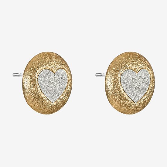 Monet Jewelry 18mm Heart Stud Earrings
