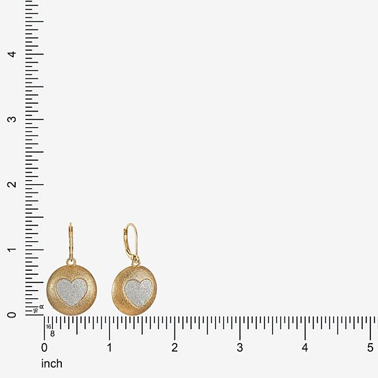 Monet Jewelry Womens Heart Drop Earrings