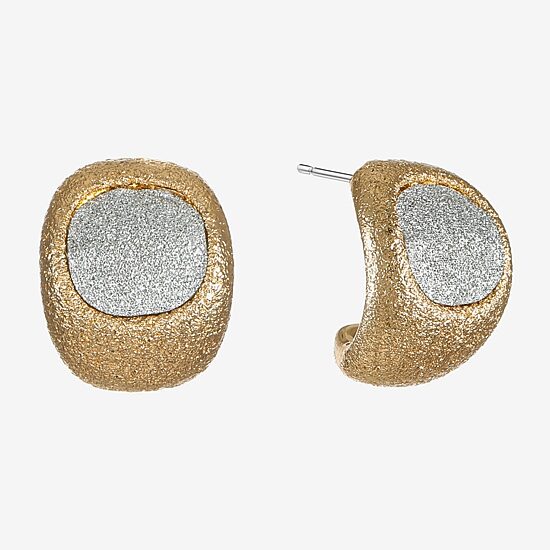 Monet Jewelry Womens 15mm Hypoallergenic Hoop Earrings