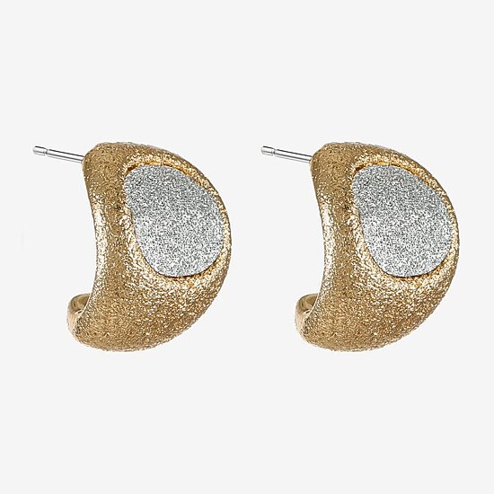Monet Jewelry Womens 15mm Hypoallergenic Hoop Earrings