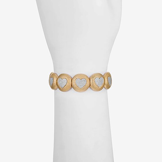 Monet Jewelry Womens Heart Stretch Bracelet