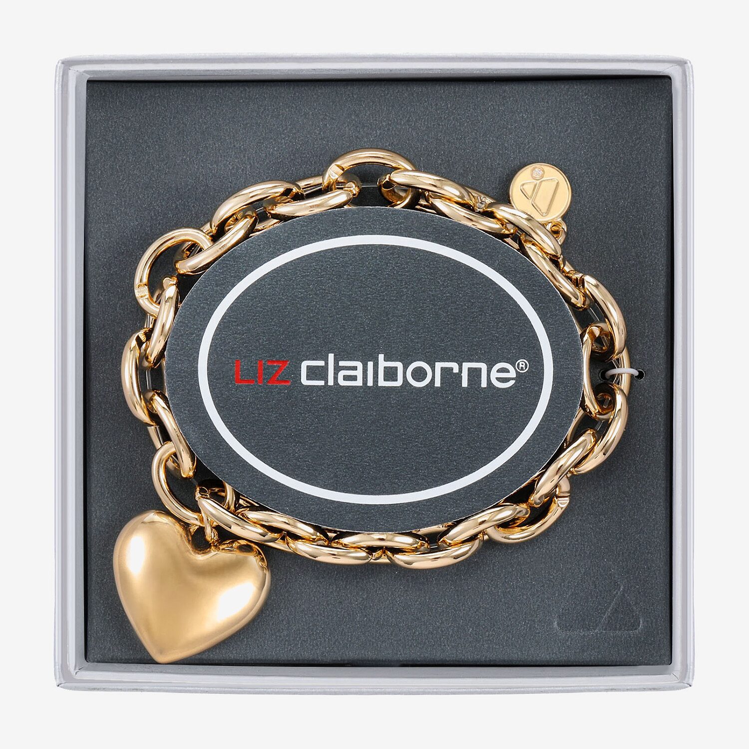 Liz Claiborne Womens Heart Stretch Bracelet